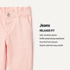 image:imageAmazon Essentials x Sofia Grainge Toddler and Baby Girls Straight Leg Jean with RuffleLight Pink