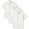 image:imageAmazon Essentials Boys Short Sleeve Poplin ShirtBright White  3 Pack