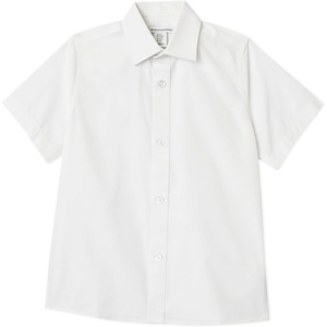 image:imageAmazon Essentials Boys Short Sleeve Poplin ShirtBright White
