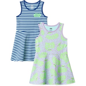 image:imageAmazon Essentials Girls and Toddlers Fit and Flare Knit Sleeveless Tank Dress Pack of 2Star Wars