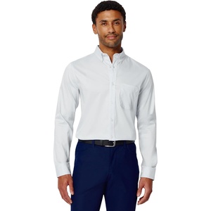 image:imageAmazon Essentials Mens Slim Fit Stretch Wrinkle Free Button Down Collar Dress ShirtLight Blue