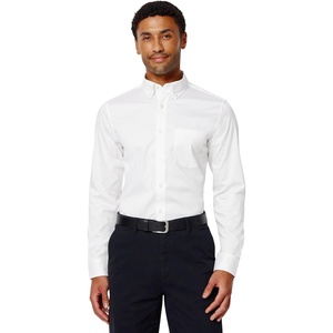 image:imageAmazon Essentials Mens Slim Fit Stretch Wrinkle Free Button Down Collar Dress ShirtWhite