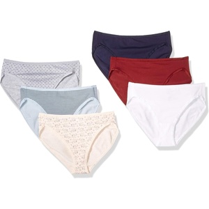 image:imageAmazon Essentials Womens Cotton Stretch HighCut Bikini Panty MultipackWarmCool Colors