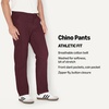 image:imageAmazon Essentials Mens AthleticFit Chino PantsBurgundy