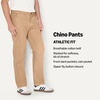 image:imageAmazon Essentials Mens AthleticFit Chino PantsDark Khaki