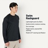 image:imageAmazon Essentials Mens LongSleeve QuickDry UPF 50 Swim TeeBlack