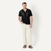 image:imageAmazon Essentials Mens Short Sleeve ButtonDown Resort Knit ShirtBlack
