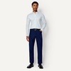 image:imageAmazon Essentials Mens Slim Fit Long Sleeve Wrinkle Resistant Stretch Dress ShirtLight Blue