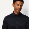 image:imageAmazon Essentials Mens Slim Fit Stretch Wrinkle Free Spread Collar Dress ShirtBlack