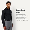 image:imageAmazon Essentials Mens Slim Fit Stretch Wrinkle Free Spread Collar Dress ShirtBlack