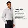 image:imageAmazon Essentials Mens Slim Fit Stretch Wrinkle Free Spread Collar Dress ShirtGrey