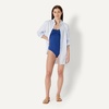 image:imageAmazon Essentials Womens Bandeau One Piece SwimsuitDeep Blue