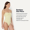 image:imageAmazon Essentials Womens Bandeau One Piece SwimsuitLight Yellow