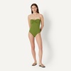image:imageAmazon Essentials Womens Bandeau One Piece SwimsuitOlive