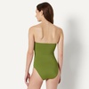 image:imageAmazon Essentials Womens Bandeau One Piece SwimsuitOlive
