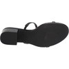 image:imageAmazon Essentials Womens Thin Two Strap Block Heel Sandals with Memory Foam Insole NonSlipBlack
