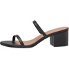 image:imageAmazon Essentials Womens Thin Two Strap Block Heel Sandals with Memory Foam Insole NonSlipBlack