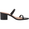 image:imageAmazon Essentials Womens Thin Two Strap Block Heel Sandals with Memory Foam Insole NonSlipBlack