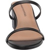 image:imageAmazon Essentials Womens Thin Two Strap Block Heel Sandals with Memory Foam Insole NonSlipBlack