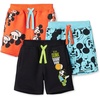 image:imageAmazon Essentials Boys and Toddlers French Terry Knit Shorts Pack of 3Mickey Mouse