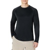 image:imageAmazon Essentials Mens LongSleeve QuickDry UPF 50 Swim TeeBlack