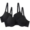 image:imageAmazon Essentials Womens Microfiber Full Coverage Bra Pack of 2Black