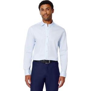 image:imageAmazon Essentials Mens Slim Fit Stretch Wrinkle Free Spread Collar Dress ShirtLight Blue