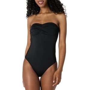 image:imageAmazon Essentials Womens Bandeau One Piece SwimsuitBlack
