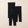 image:imageAmazon Essentials Girls Cotton Stretch Leggings Multipacks3pack BlackBlackBlack