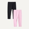 image:imageAmazon Essentials Girls Cotton Stretch Leggings MultipacksBlack Pink