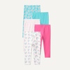 image:imageAmazon Essentials Girls Cotton Stretch Leggings MultipacksBrightsDaisiesRainbows