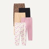 image:imageAmazon Essentials Girls Cotton Stretch Leggings MultipacksMulticolorLeopardCowboy Boots