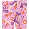 image:imageAmazon Essentials Girls Cotton Stretch Leggings MultipacksPurple  Folk Floral
