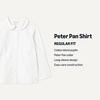 image:imageAmazon Essentials Girls Long Sleeve Poplin Peter Pan ShirtBright White