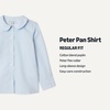 image:imageAmazon Essentials Girls Long Sleeve Poplin Peter Pan ShirtCornflower Blue
