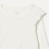 image:imageAmazon Essentials Girls and Toddlers Long Sleeve Ruffle TShirtBlackIvory