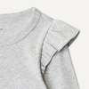 image:imageAmazon Essentials Girls and Toddlers Long Sleeve Ruffle TShirtLight Heather Grey Ditsy Floral