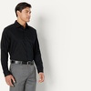 image:imageAmazon Essentials Mens Regular Fit Long Sleeve Wrinkle Resistant Stretch Dress ShirtBlack