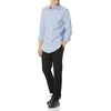 image:imageAmazon Essentials Mens Regular Fit Long Sleeve Wrinkle Resistant Stretch Dress ShirtBlue White Grid Check