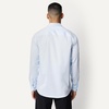 image:imageAmazon Essentials Mens Regular Fit Long Sleeve Wrinkle Resistant Stretch Dress ShirtLight Blue