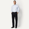 image:imageAmazon Essentials Mens Regular Fit Long Sleeve Wrinkle Resistant Stretch Dress ShirtLight Blue