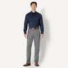 image:imageAmazon Essentials Mens Regular Fit Long Sleeve Wrinkle Resistant Stretch Dress ShirtNavy