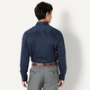 image:imageAmazon Essentials Mens Regular Fit Long Sleeve Wrinkle Resistant Stretch Dress ShirtNavy