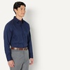 image:imageAmazon Essentials Mens Regular Fit Long Sleeve Wrinkle Resistant Stretch Dress ShirtNavy Geo Print