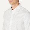 image:imageAmazon Essentials Mens Regular Fit Long Sleeve Wrinkle Resistant Stretch Dress ShirtNavy White Diamond Geo