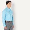 image:imageAmazon Essentials Mens Regular Fit Long Sleeve Wrinkle Resistant Stretch Dress ShirtSky Blue