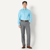 image:imageAmazon Essentials Mens Regular Fit Long Sleeve Wrinkle Resistant Stretch Dress ShirtSky Blue