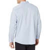 image:imageAmazon Essentials Mens Regular Fit Long Sleeve Wrinkle Resistant Stretch Dress ShirtWhite  Grid Check