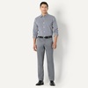 image:imageAmazon Essentials Mens Regular Fit Long Sleeve Wrinkle Resistant Stretch Dress ShirtWhite Gingham