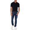 image:imageAmazon Essentials Mens SlimFit ShortSleeve Cotton Pique Polo ShirtBlackWhite and Red Tipped